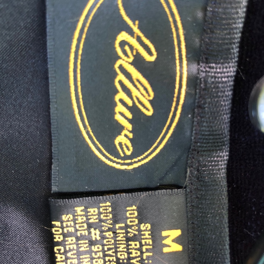 Vintage Allure Tapestry Patchwork Jacket Coat Bla… - image 5